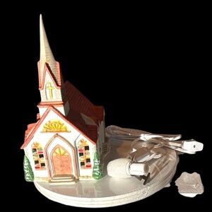 Charming Holiday Church Light Decor